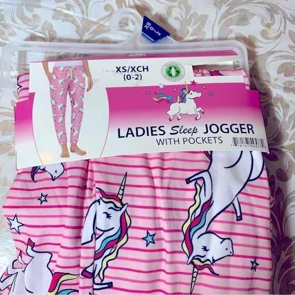 Unicorn Sleep Joggers Pajama Pants Sz XS 0-2 NWT Gorgeous - Picture 3 of 4